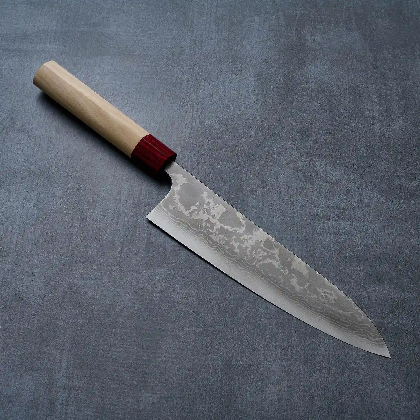Nao Yamamoto Gyuto (Chefs Knife) 210mm, VG10 steel-damascus clad