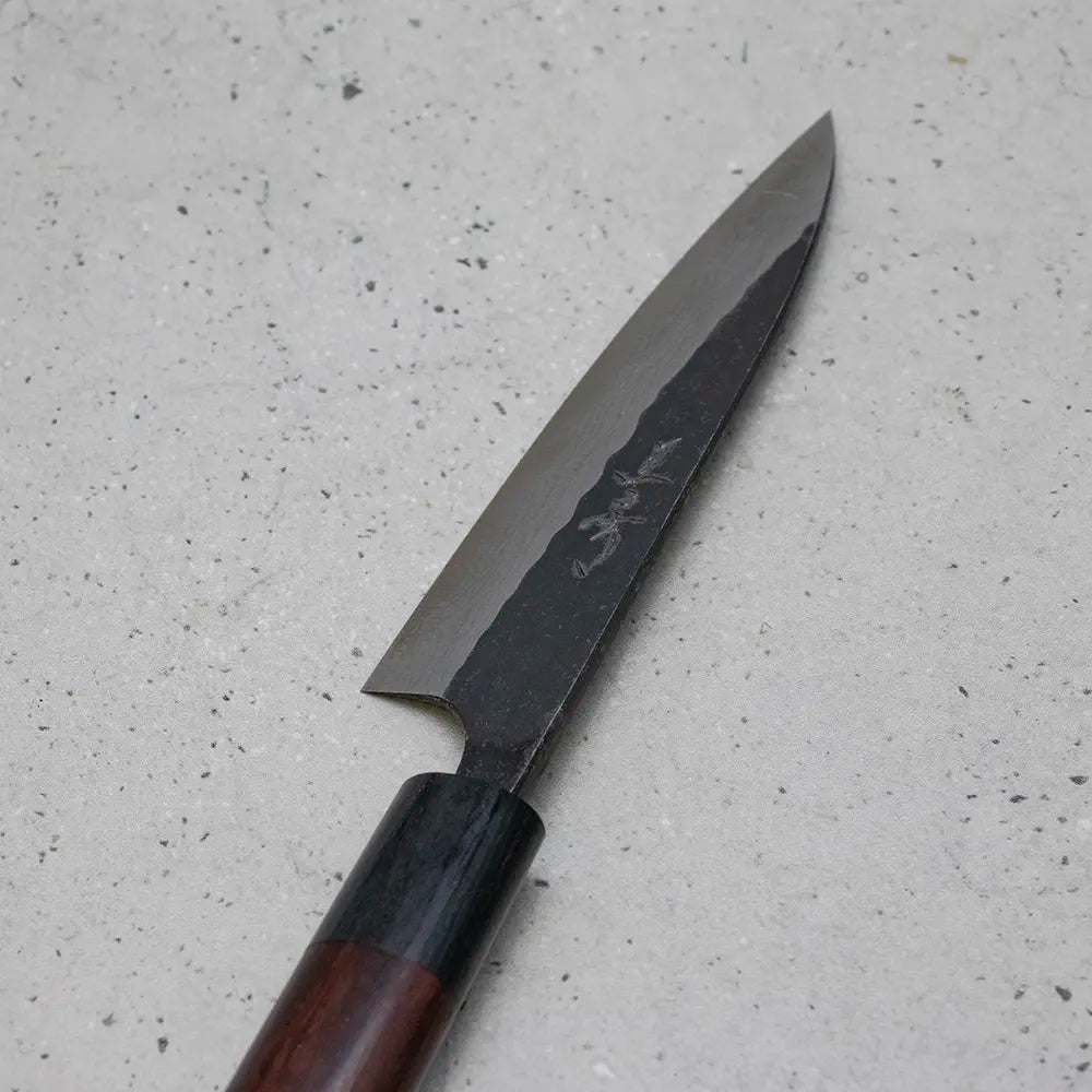 Akifusa Petty (Utility Knife) 120mm, Super Blue Steel, Suminagashi