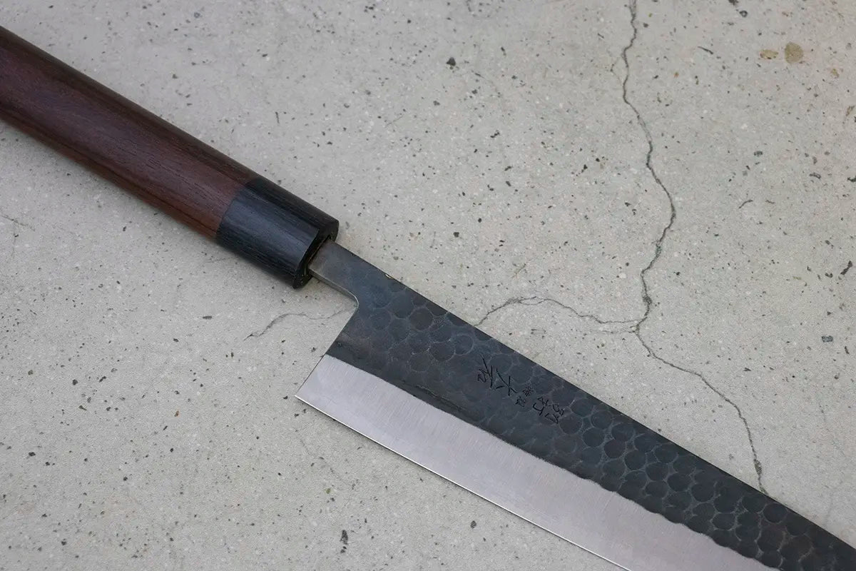 Ohishi Gyuto (Chefs Knife) Blue Steel #2, Kuro, 210mm