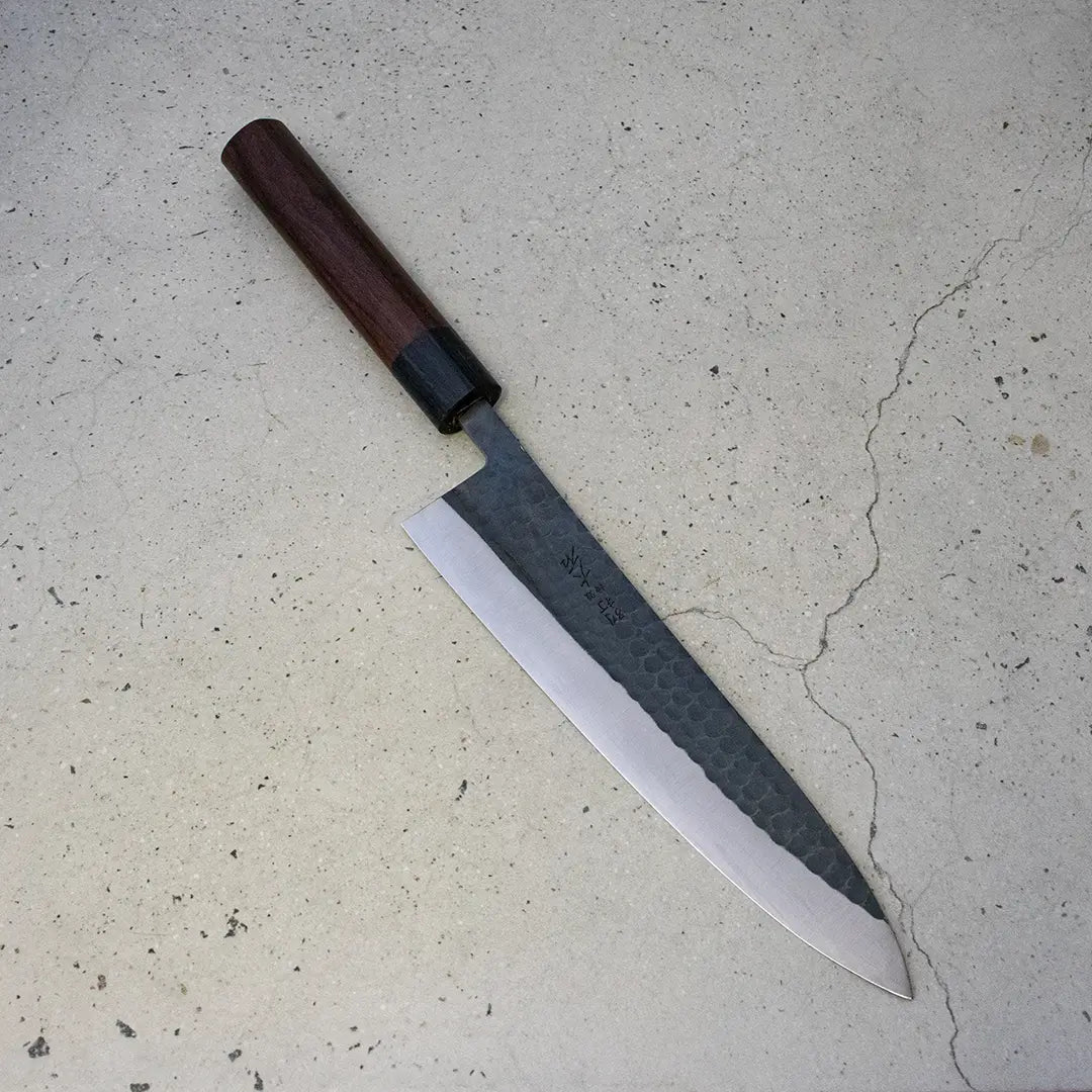 Ohishi Gyuto (Chefs Knife) Blue Steel #2, Kuro, 210mm