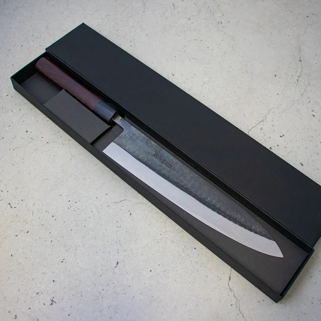 Ohishi Gyuto (Chefs Knife) Blue Steel #2, Kuro, 240mm