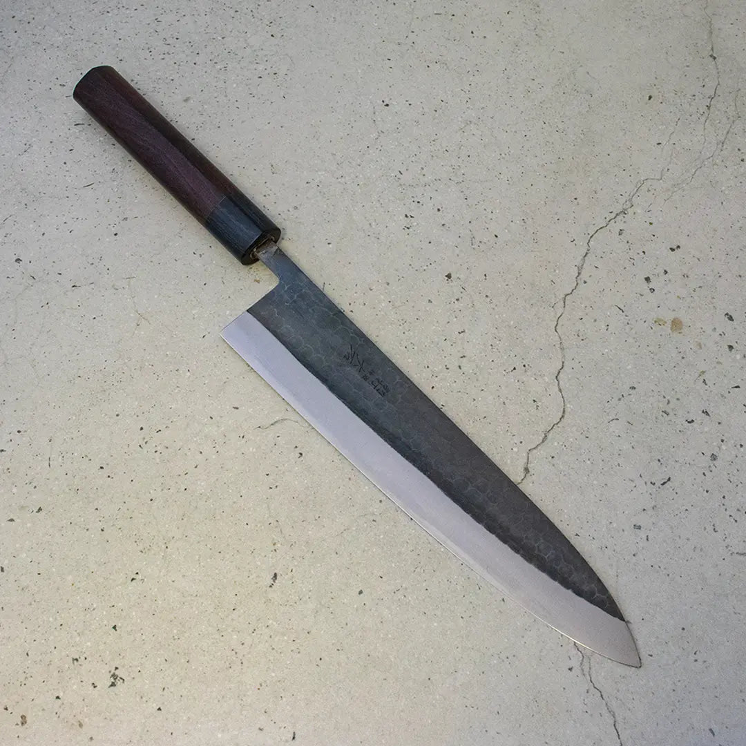 Ohishi Gyuto (Chefs Knife) Blue Steel #2, Kuro, 240mm