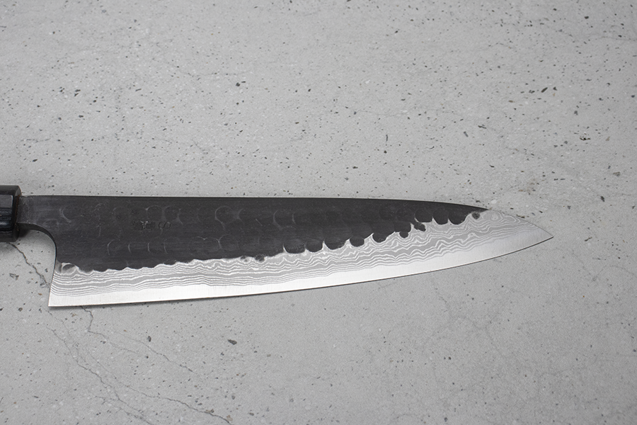 Akifusa Gyuto (Chefs Knife) 210mm, Super Blue Steel, Suminagashi