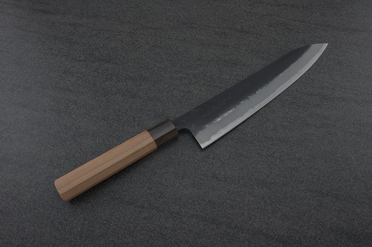 Hitohira Futana Gyuto (Chefs Knife) Kuro, Nashiji, 240mm