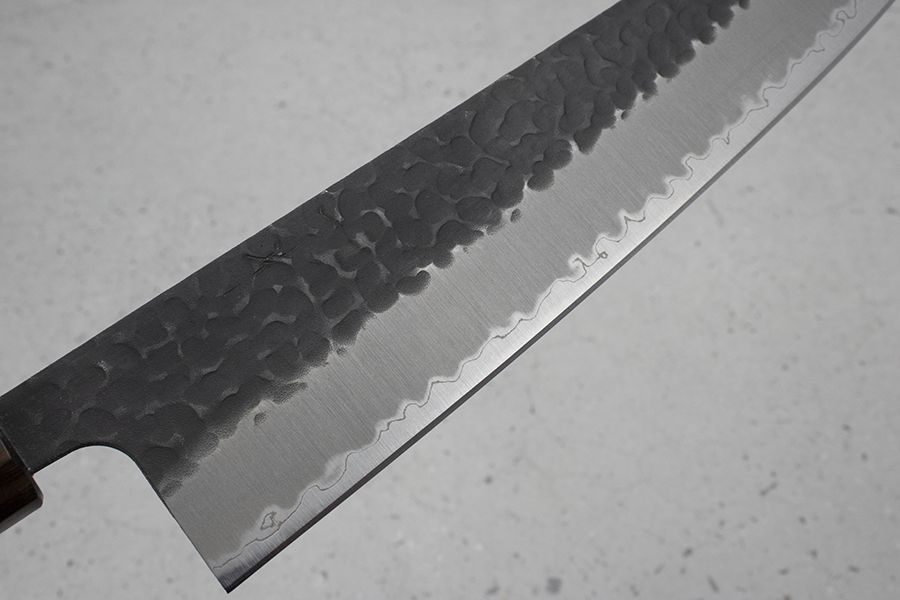 Hitohira Futana Gyuto (Chefs Knife) Kuro, Tsuchime, 240mm: