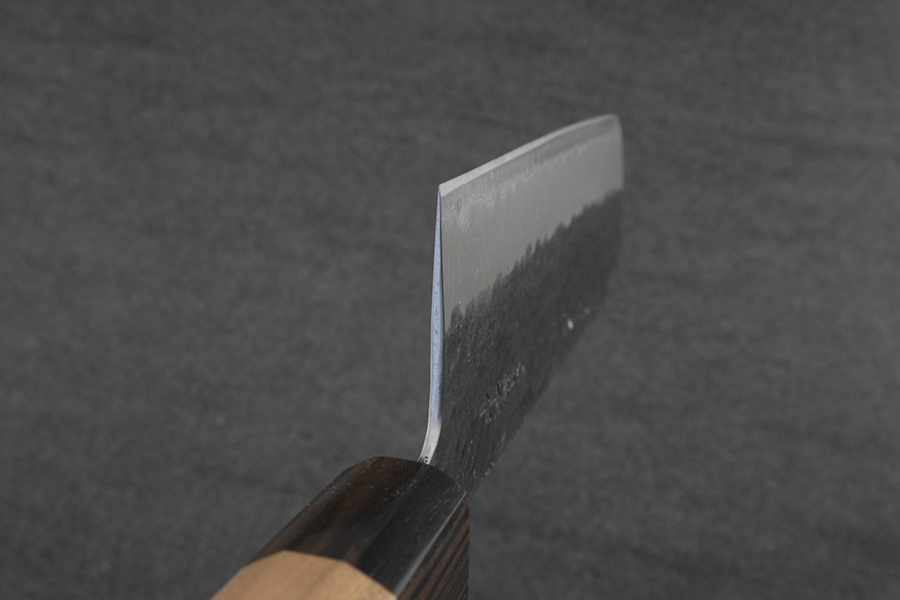 Hitohira Futana Nakiri (Vegetable Knife) Kuro, Tsuchime, 165mm