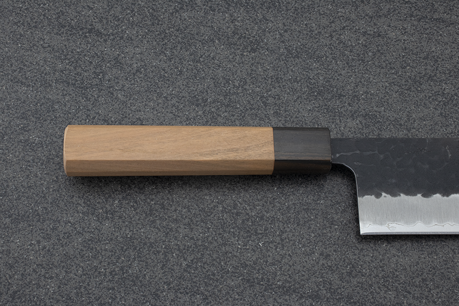 Hitohira Futana Nakiri (Vegetable Knife) Kuro, Tsuchime, 165mm