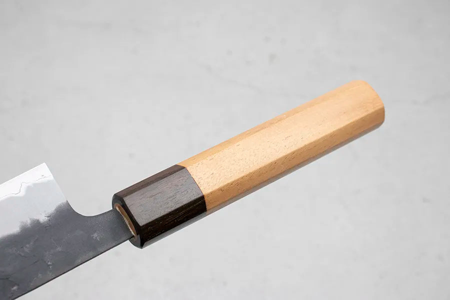Hitohira Futana Gyuto (Chefs Knife) Kuro, Nashiji, 180mm: