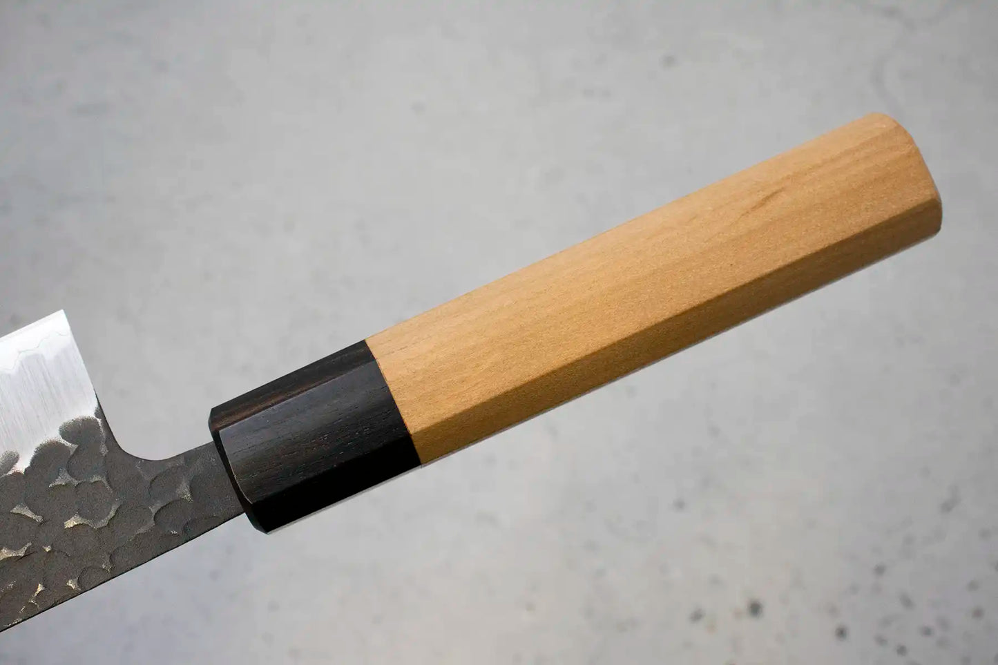 Hitohira Futana Santoku (All purpose Knife) Kuro, Tsuchime, 170mm