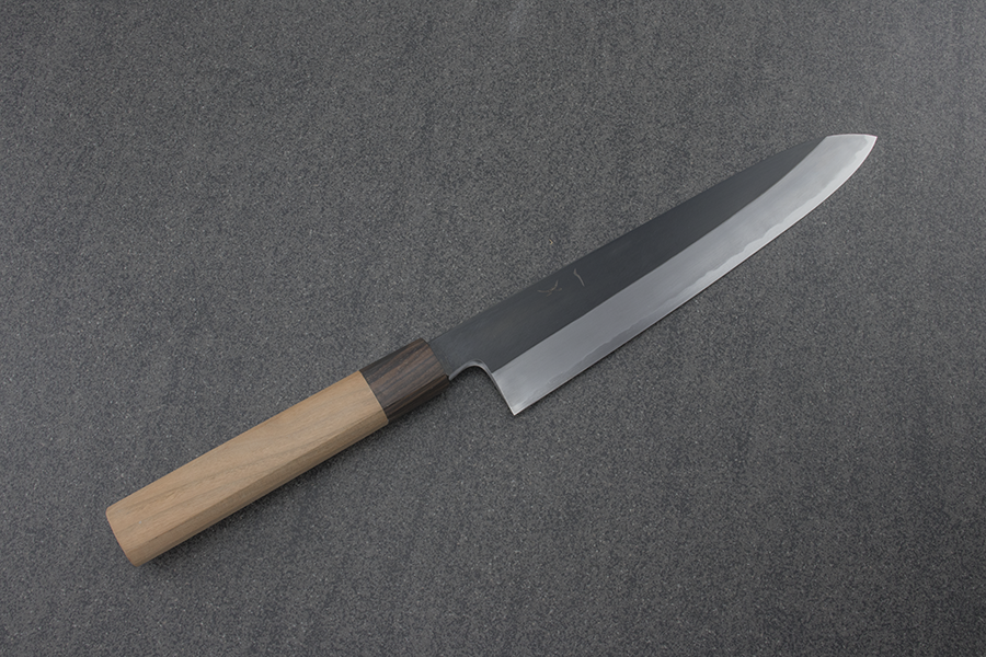 Hitohira, Kikuchiyo x Kyuzo, Gyuto (Chefs Knife), White #2 Kurouchi 240mm
