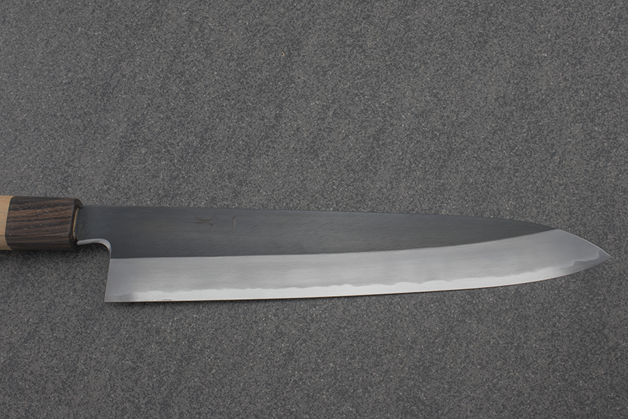 Hitohira, Kikuchiyo x Kyuzo, Gyuto (Chefs Knife), White #2 Kurouchi 240mm
