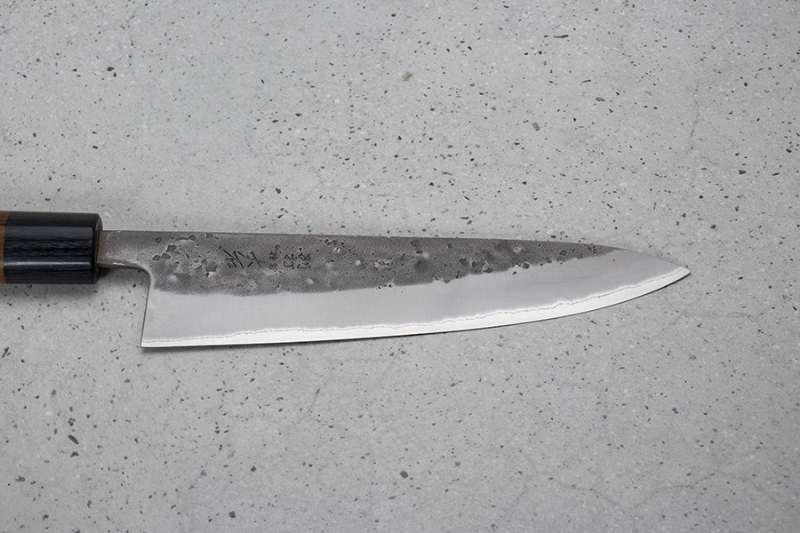 Ohishi Gyuto (Chefs Knife) Blue Steel #2, Nashiji, 180mm