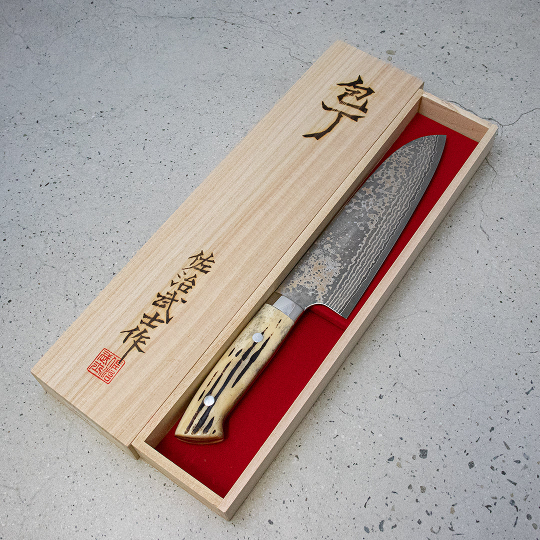 Takeshi Saj, santoku, Japanese knife, vg10, saji