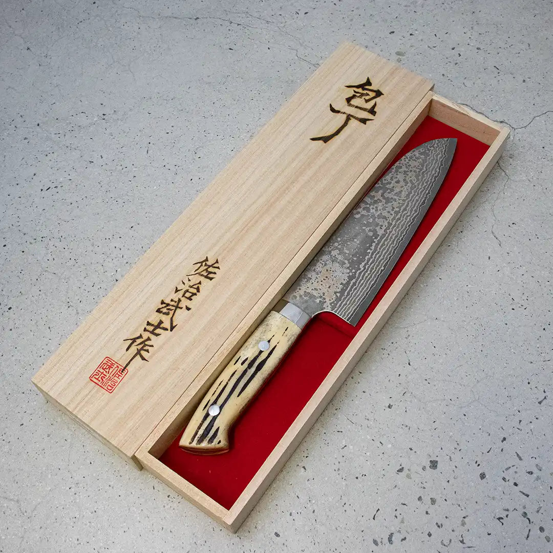 Takeshi Saj, santoku, Japanese knife, vg10, saji
