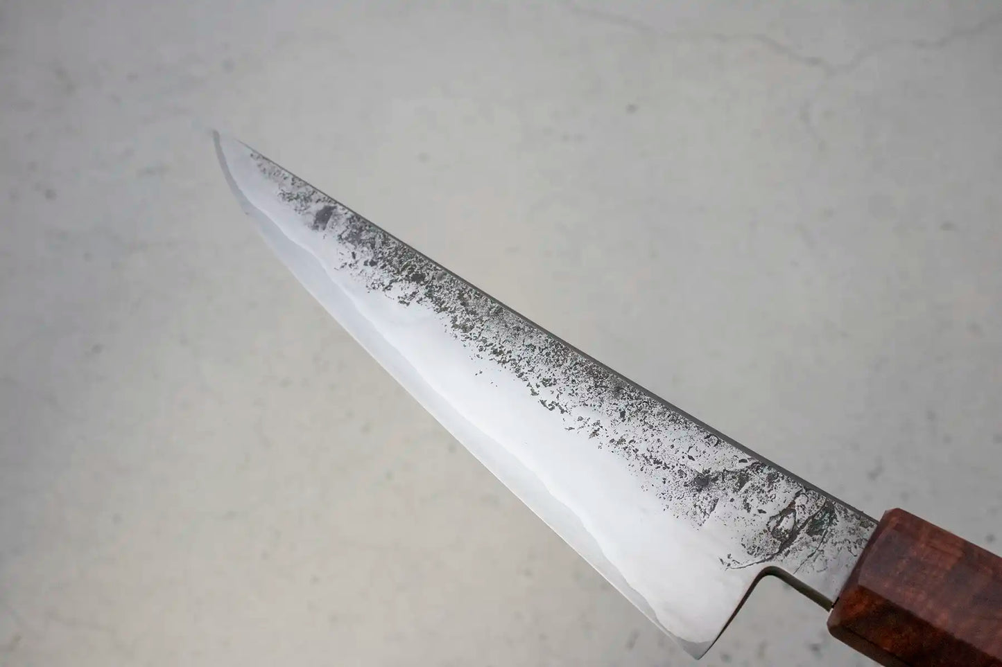 Hunter Valley Blades Honesuki (Boning Knife) 150mm, Curly rosewood handle by Tansu Knives