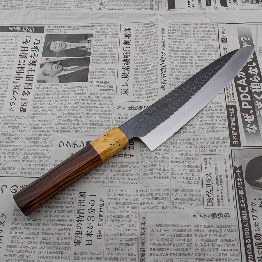 Ohishi x Brook Turner Gyuto (Chefs Knife) Blue Steel #2, 210mm No.5