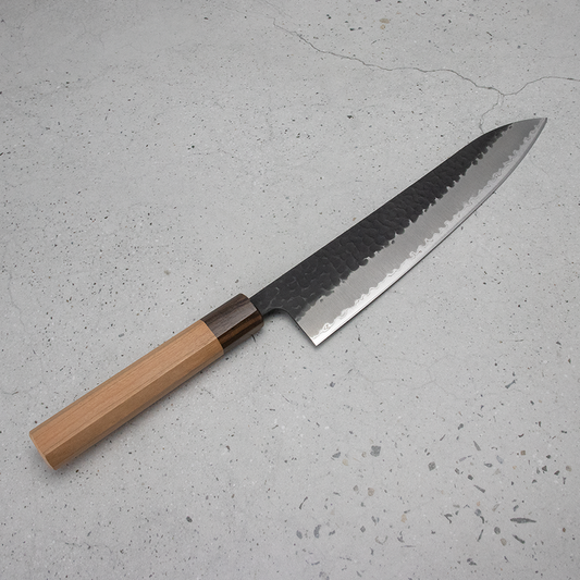 Hitohira Futana Gyuto (Chefs Knife) Kuro, Tsuchime, 240mm: