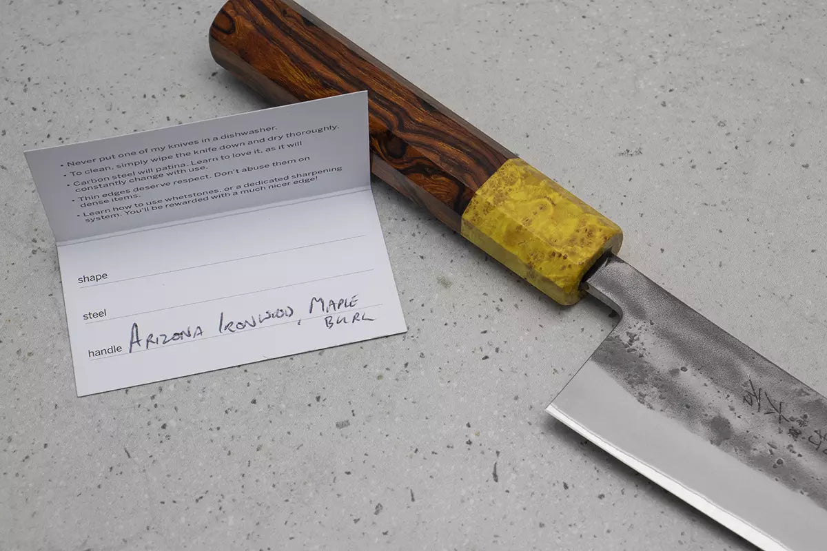 Ohishi x Brook Turner Gyuto (Chefs Knife) Blue Steel #2, 210mm No.2 (2022 batch)