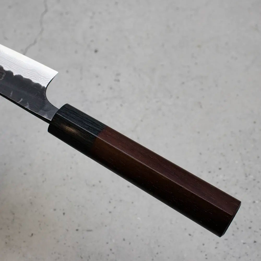 Akifusa Petty (Utility Knife) 120mm, Super Blue Steel, Suminagashi