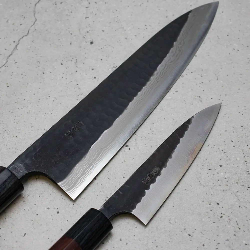 Akifusa Aogami Super Knife Set | Gyuto 240mm + Petty 120mm