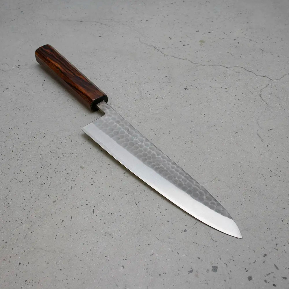 Ohishi x Brook Turner Gyuto 210mm SLD Steel | Arizona Ironwood Custom Japanese Knife