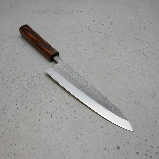 Ohishi x Brook Turner Gyuto 210mm SLD Steel | Arizona Ironwood Custom Japanese Knife