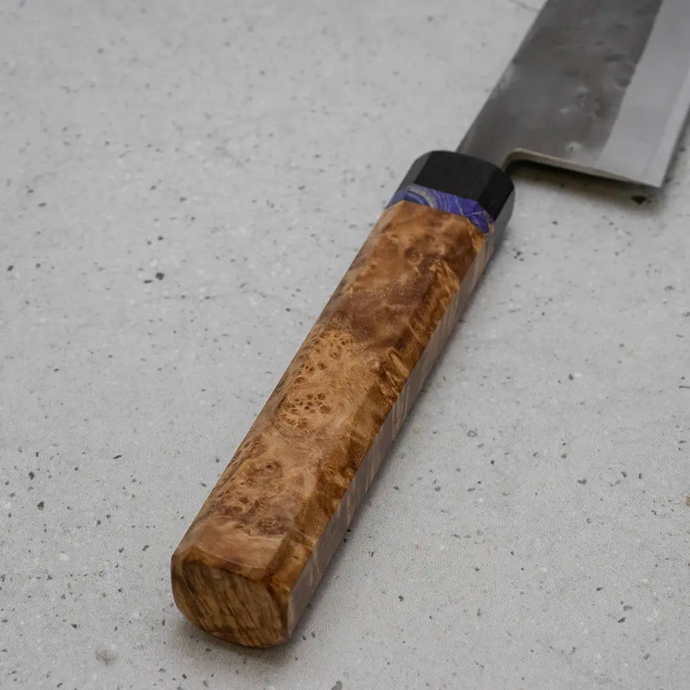 Ohishi x Brook Turner Gyuto 210mm Blue Steel #2 | African blackwood Custom Japanese Knife