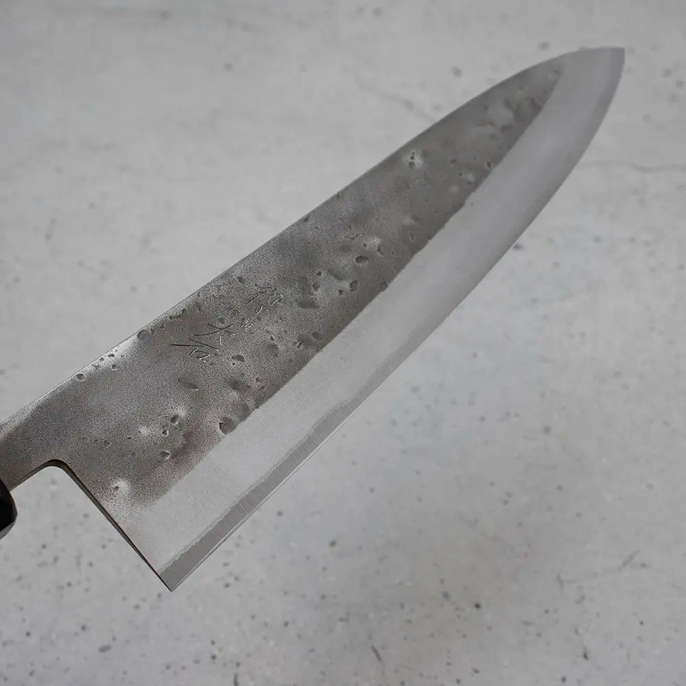 Ohishi x Brook Turner Gyuto 210mm Blue Steel #2 | African blackwood Custom Japanese Knife