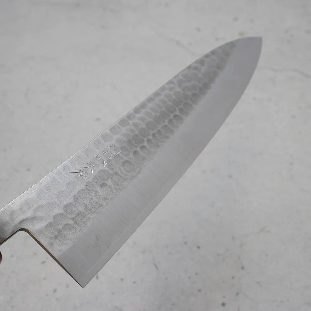 Ohishi x Brook Turner Gyuto 210mm SLD Steel | Redwood Burl Custom Japanese Knife