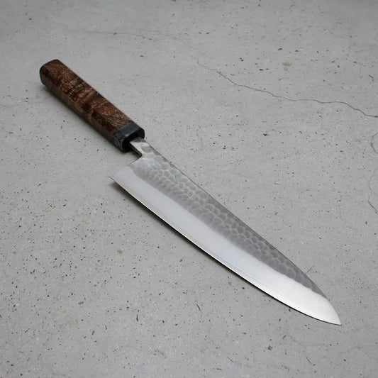 Ohishi x Brook Turner Gyuto 210mm SLD Steel |  Royal Mahogany Custom Japanese Knife