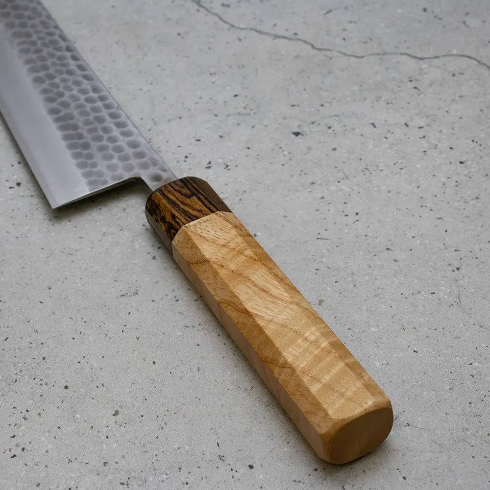 Ohishi x Brook Turner Gyuto 210mm SLD Steel | Bocote + Ash Custom Japanese Knife