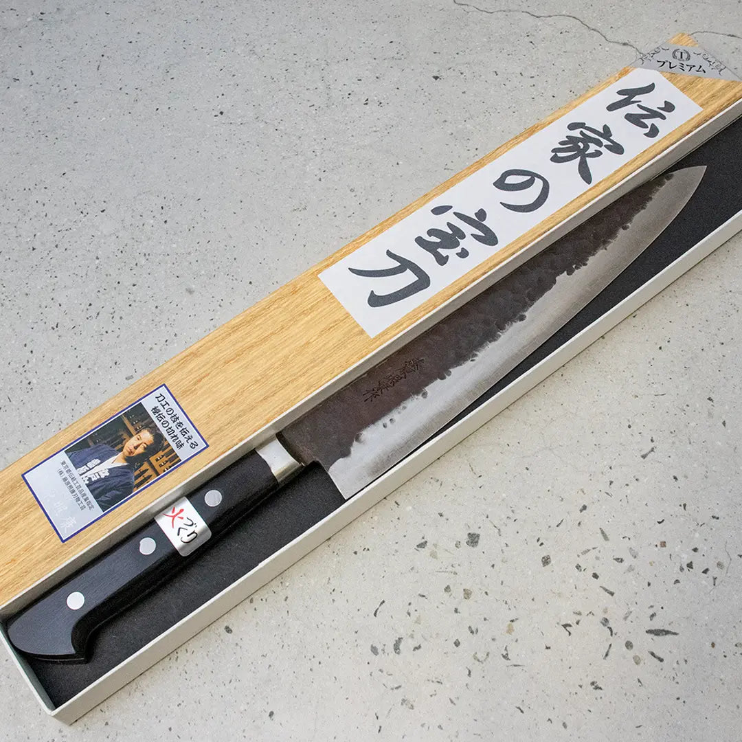 Fujiwara [Denka] Sujihiki (Carving Knife) 240mm - Western Handle: