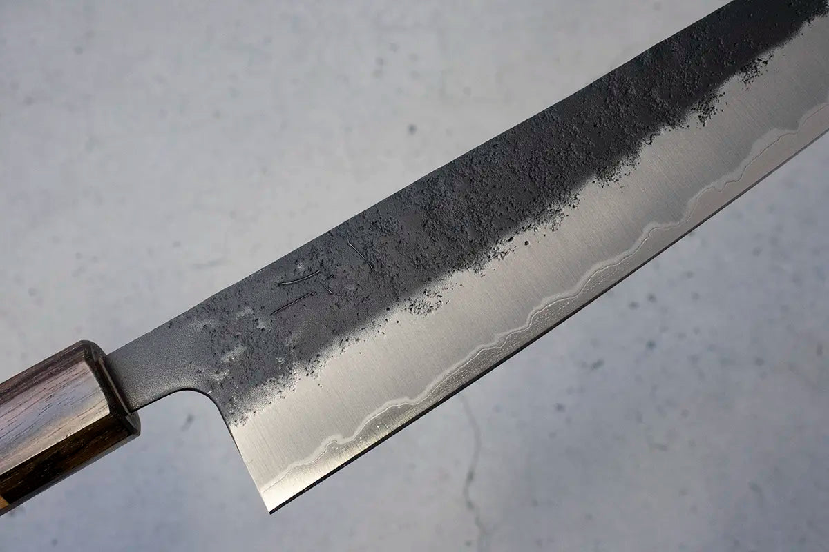 Hitohira Futana Gyuto (Chefs Knife) Kuro, Nashiji, 210mm