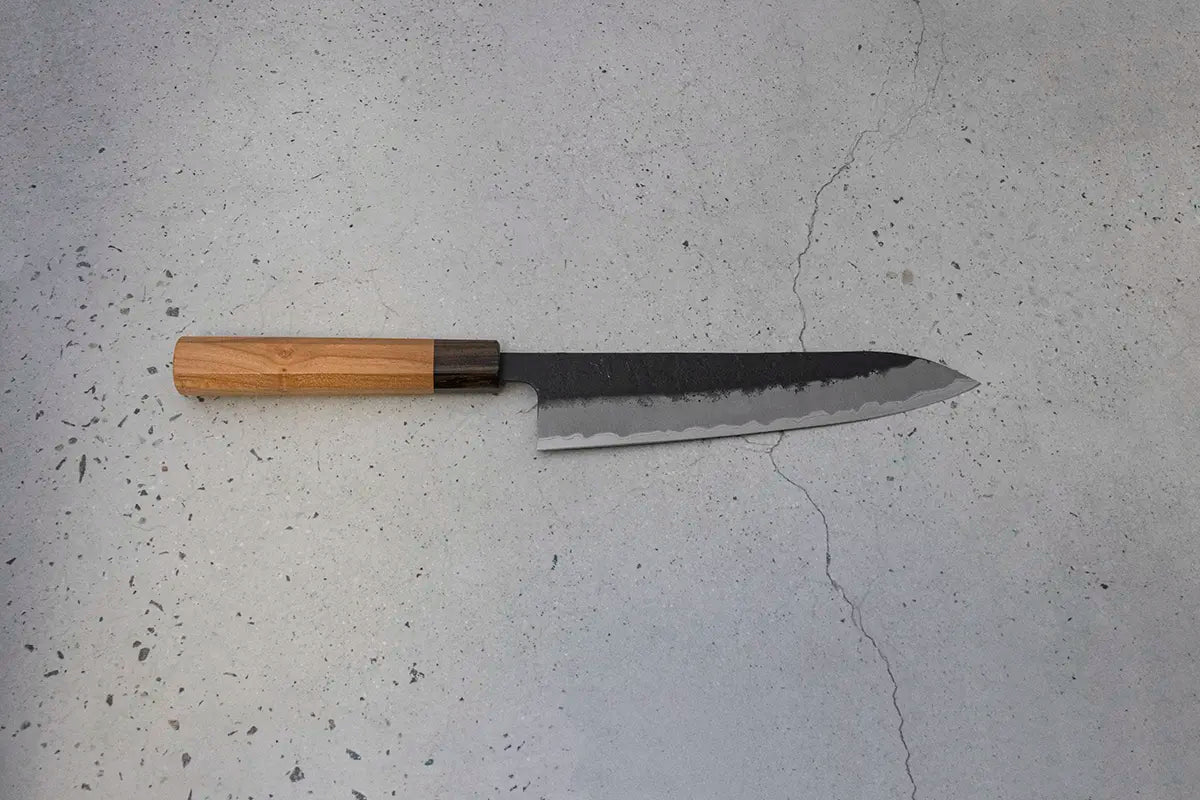 Hitohira Futana Gyuto (Chefs Knife) Kuro, Nashiji, 210mm