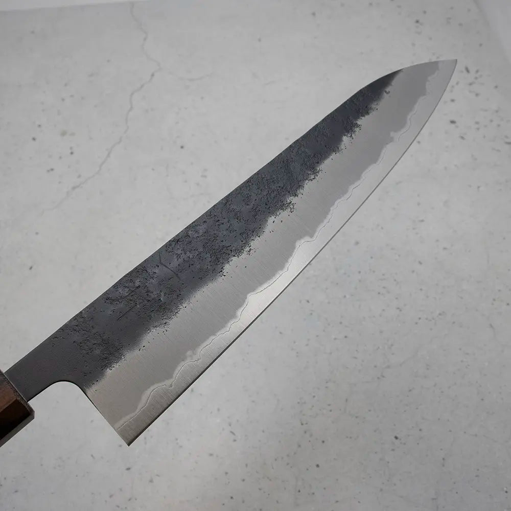 Hitohira Futana Gyuto (Chefs Knife) Kuro, Nashiji, 240mm