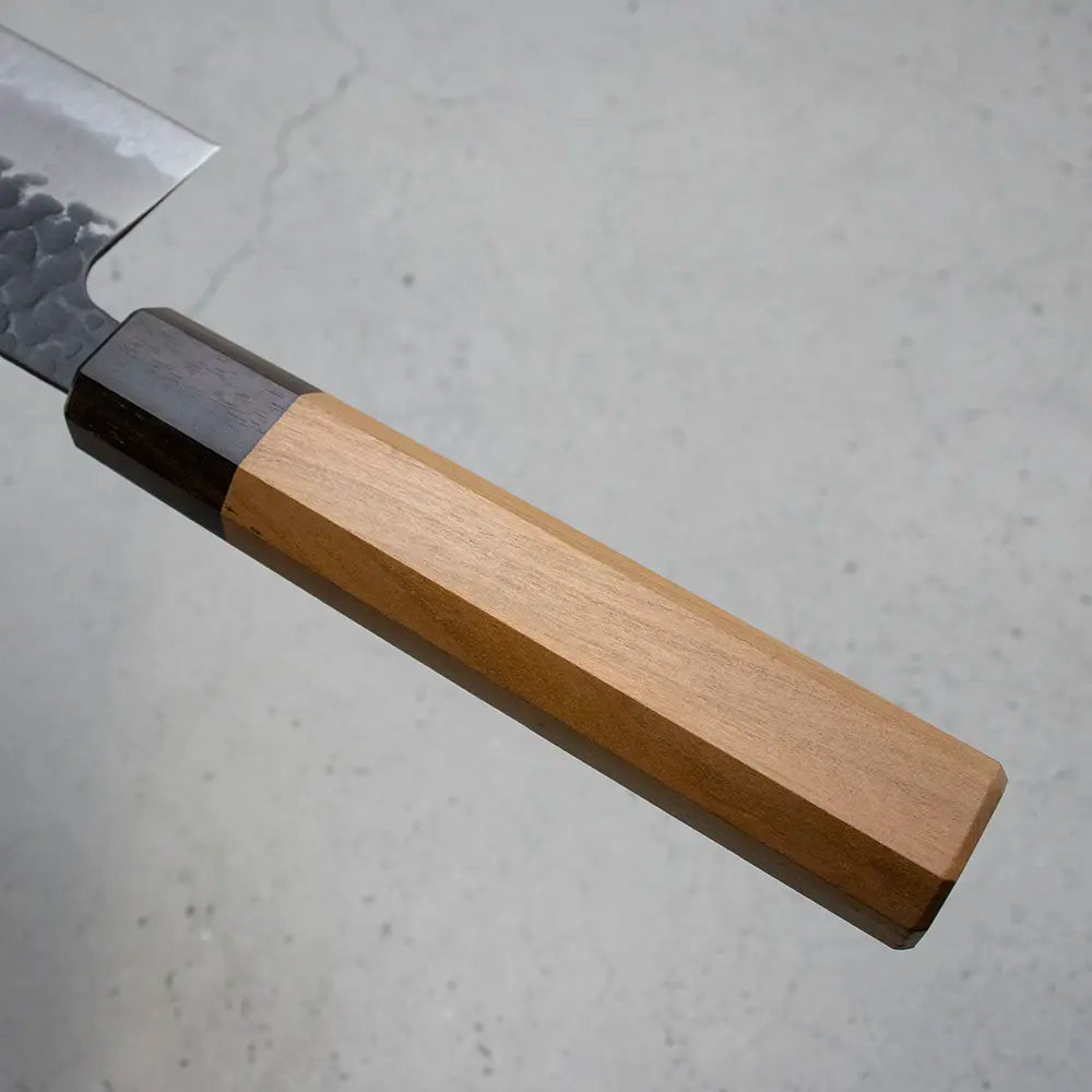 Hitohira Futana Nakiri (Vegetable Knife) Kuro, Tsuchime, 165mm