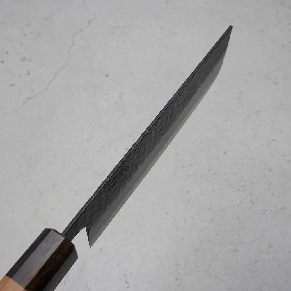 Hitohira Futana Nakiri (Vegetable Knife) Kuro, Tsuchime, 165mm