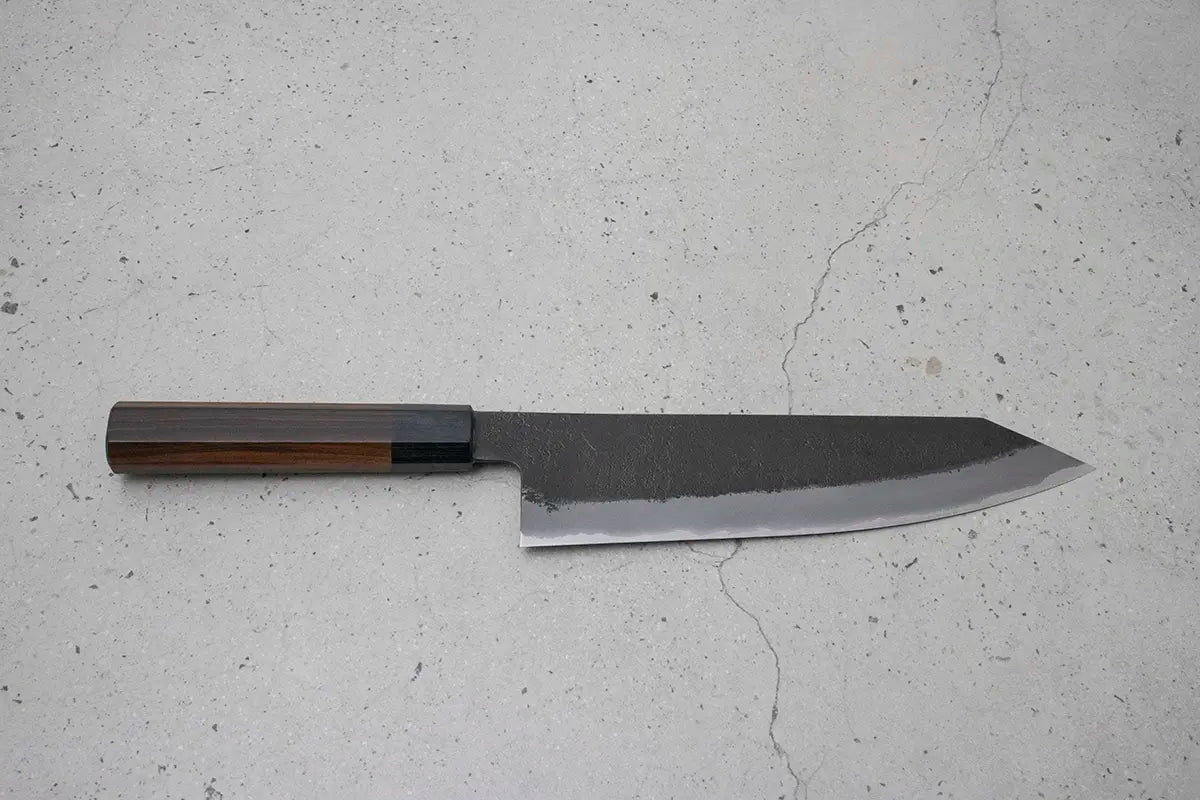 Mutsumi Hinoura Gyuto-Kiritsuke (Hybird) Super Blue Steel, 210mm