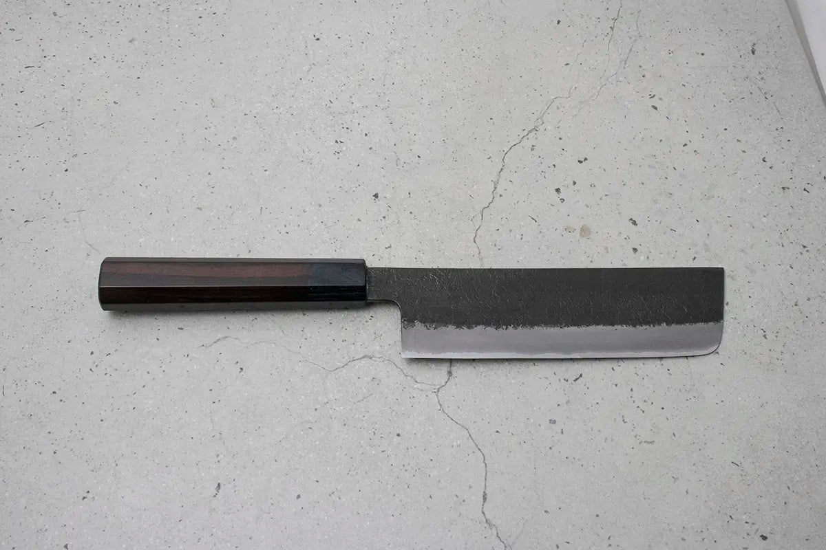 Mutsumi Hinoura Nakiri (Vegetable Knife) Super Blue Steel, 165mm