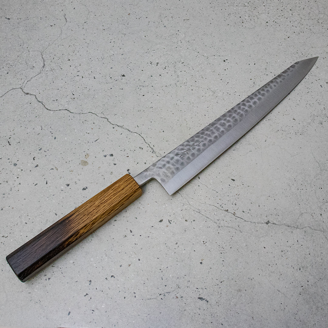 ohishi, sujihiki, slciing knife, japanese slicing knife, japanese knife, craving knife