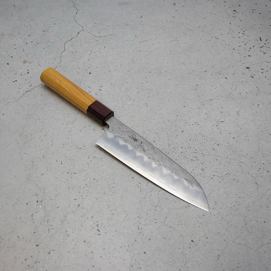 Hitohira Futana S3 Santoku (All purpose Knife) 170mm – Zelkova Handle