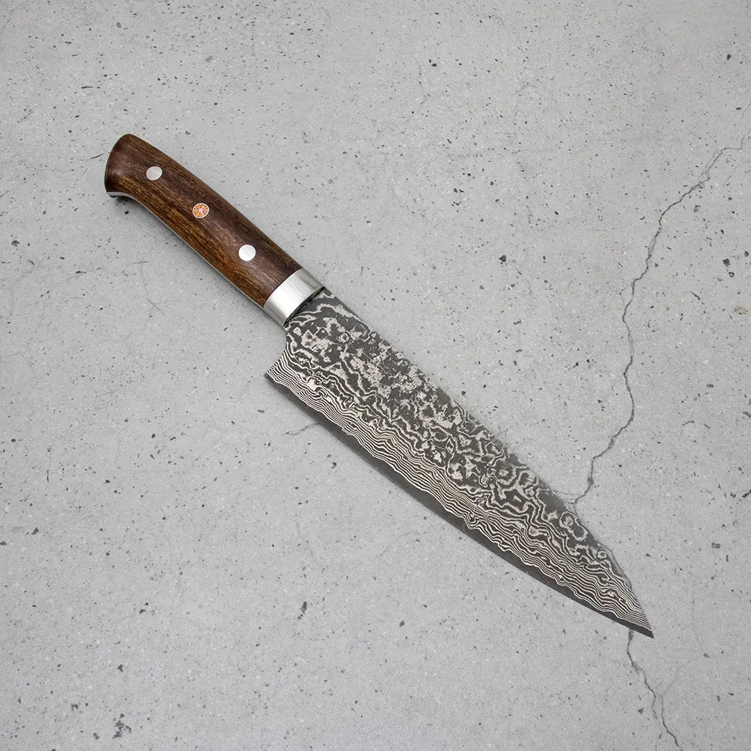 Takeshi Saji Gyuto (Chefs Knife) SG2 Damascus, Ironwood handle 180mm