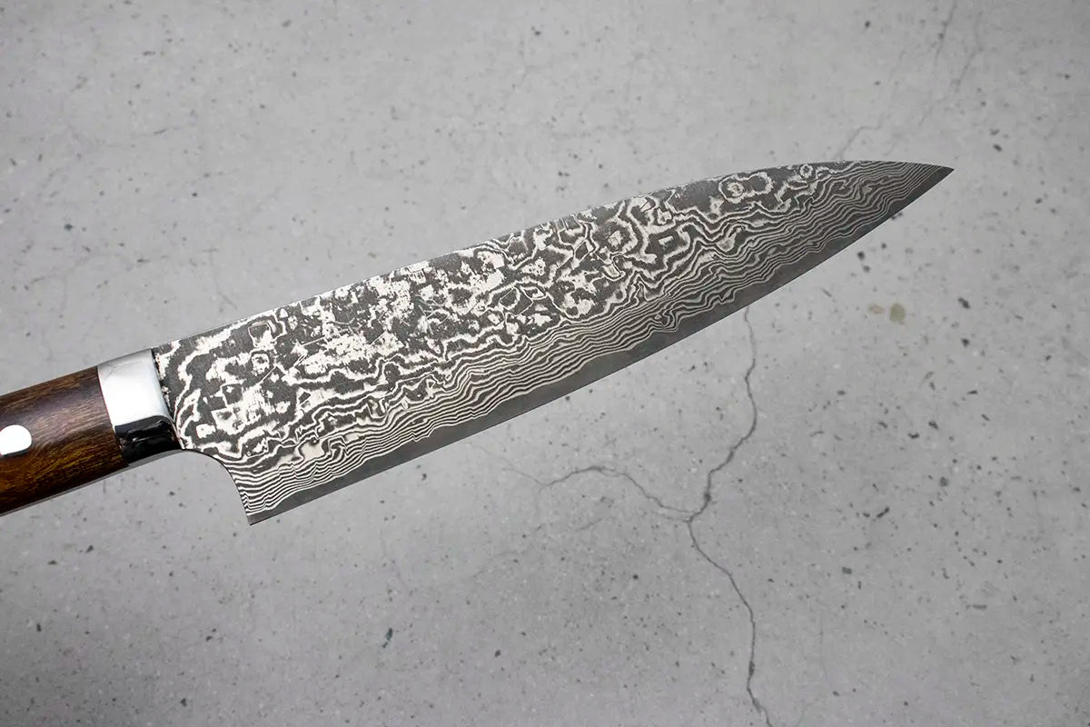 Takeshi Saji Gyuto (Chefs Knife) SG2 Damascus, Ironwood handle 180mm