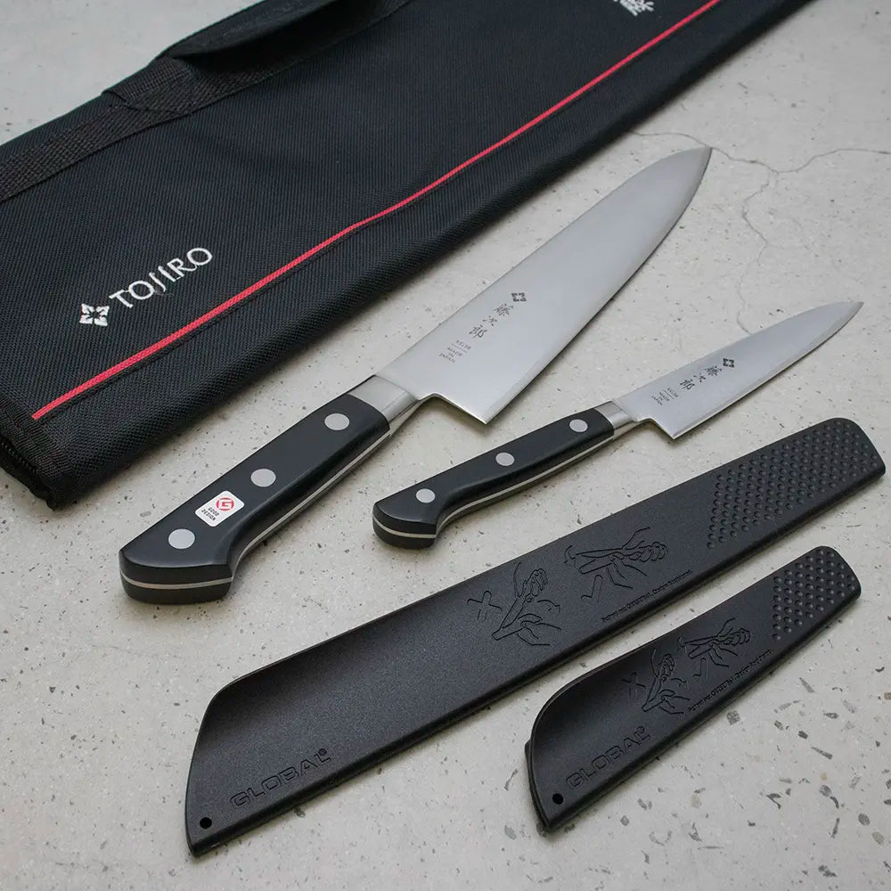 Tojiro Apprentice Upgrade Kit | Gyuto 210mm + Petty 120mm + Knife Bag