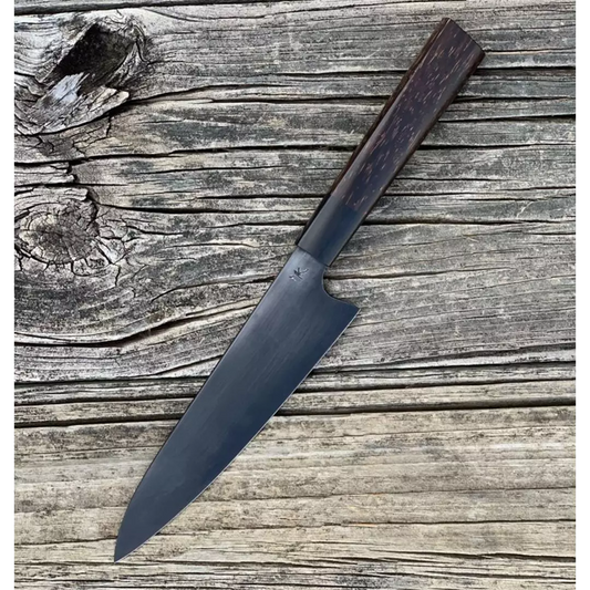 Maher Knives 52100 High Carbon Steel, Black Palm handle