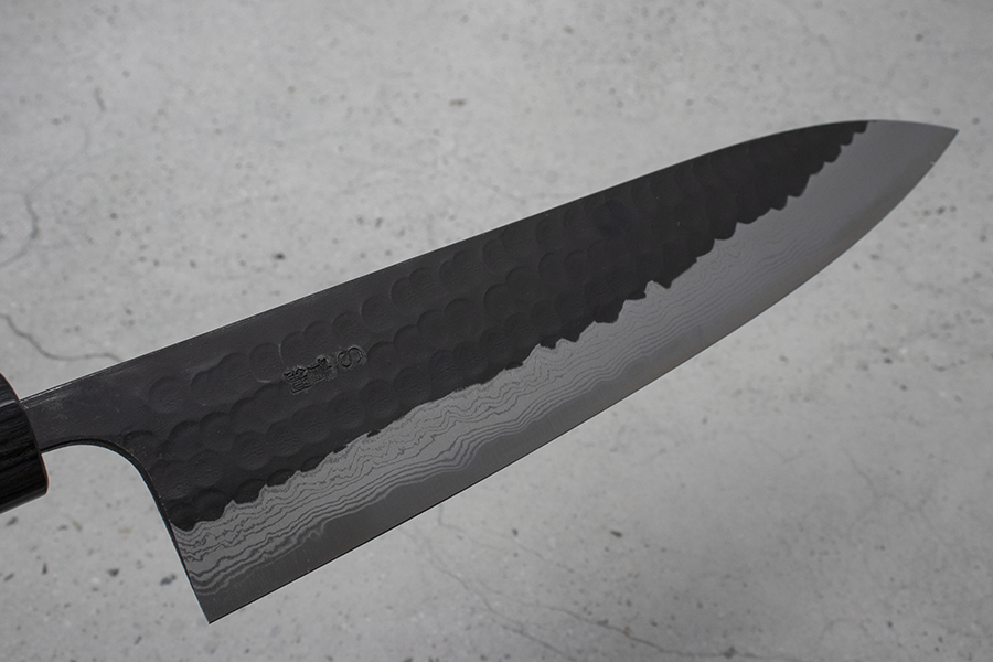 Akifusa Gyuto (Chefs Knife) 240mm, Super Blue Steel, Suminagashi