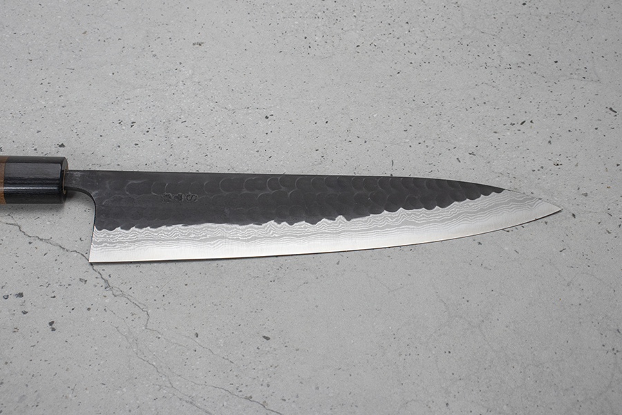 Akifusa Gyuto (Chefs Knife) 240mm, Super Blue Steel, Suminagashi