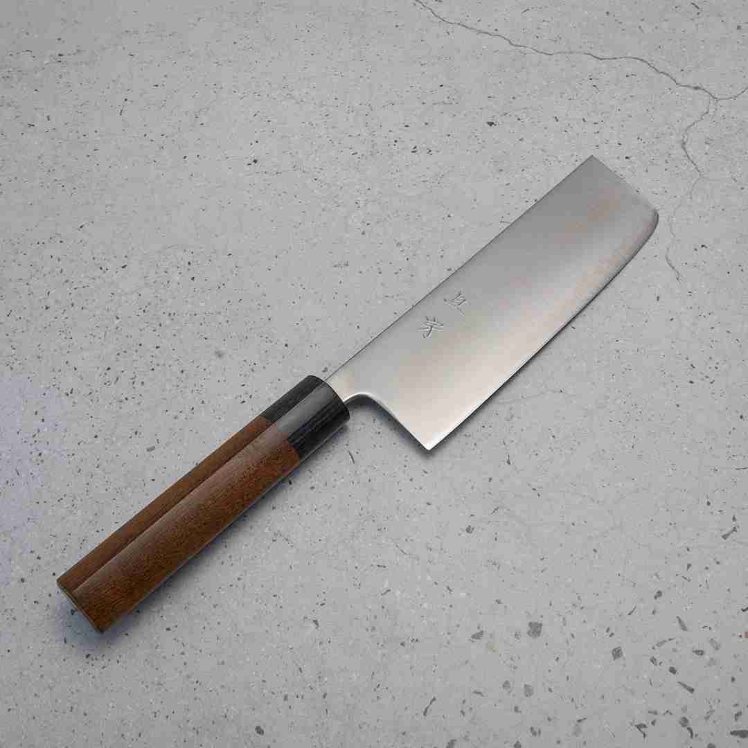 Akifusa Nakiri (Vegetable Knife) Super Blue Steel 165mm