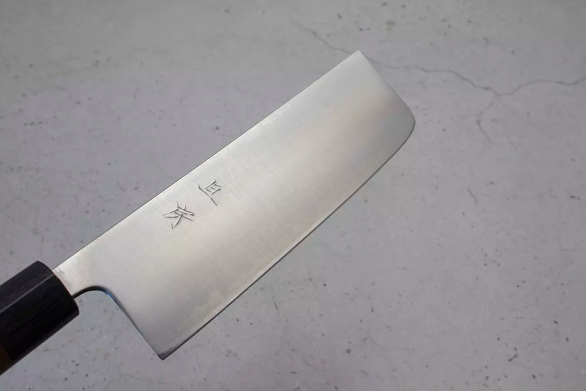Akifusa Nakiri (Vegetable Knife) Super Blue Steel 165mm