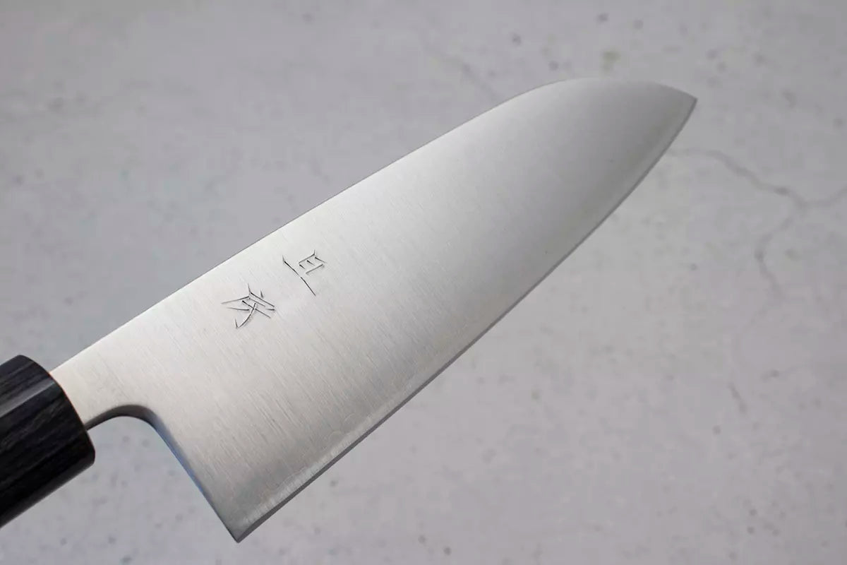 Akifusa Santoku (All purpose Knife) Super Blue Steel 165mm